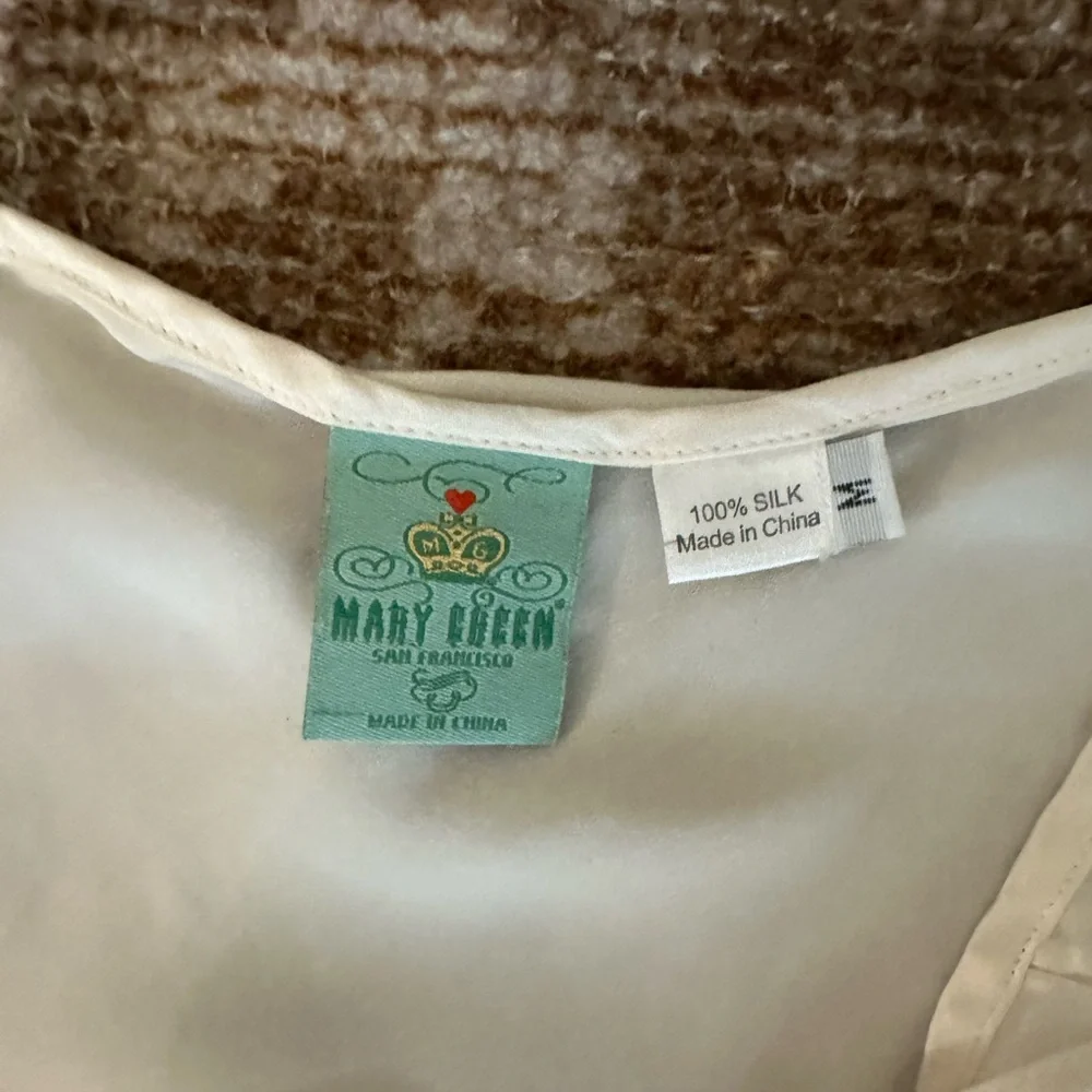 Light Cream 100% Silk Slip Dress - Women Intimates & Sleepwear - Picture 5 of 6